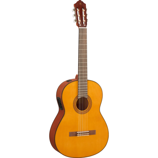 Yamaha CGX122MS Acoustic-Electric Classical Guitar, Solid Spruce/Nato