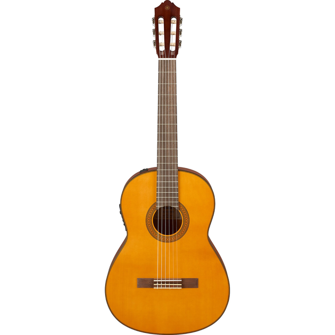 Yamaha CGX122MS Acoustic-Electric Classical Guitar, Solid Spruce/Nato
