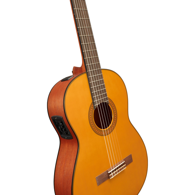 Yamaha CGX122MS Acoustic-Electric Classical Guitar, Solid Spruce/Nato