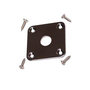 Profile JP20 Square Metal Jackplate w/Screws, Chrome (Fits Les Paul)