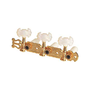 Profile JC79GD Classical Guitar Machine Heads, 2 Sets of 3, Pearloid Buttons, Gold