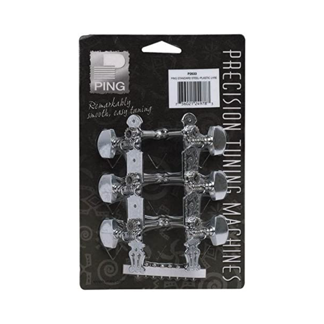 Ping Electric Guitar Chrome Tuners, 3+3