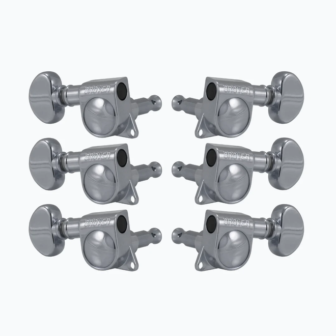 Grover 305 Series Midsize Rotomatics, 3+3, 18:1, Chrome