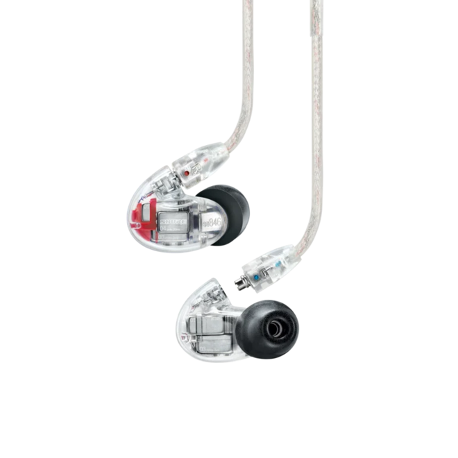 Shure SE846 Gen 2 Sound Isolating Earphones, Quad Driver, Clear