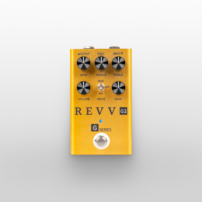 Revv G2 Channel 2 Dynamic Overdrive Pedal, Limited Edition Gold