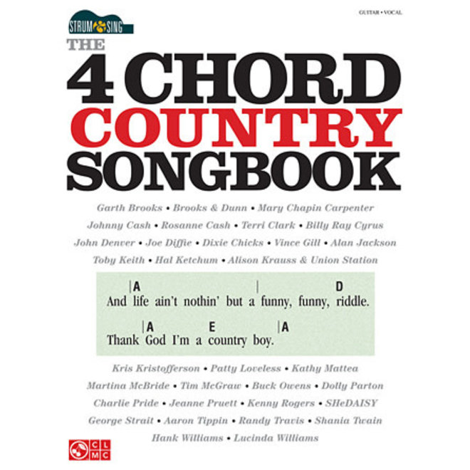 Hal Leonard 4 Chord Country Songbook, Strum & Sing