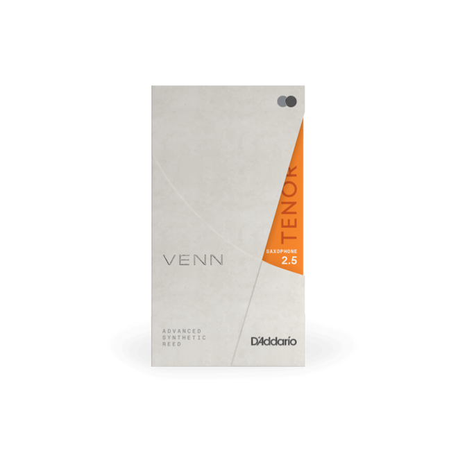 D'Addario VENN Synthetic Tenor Saxophone Reed, 2.5