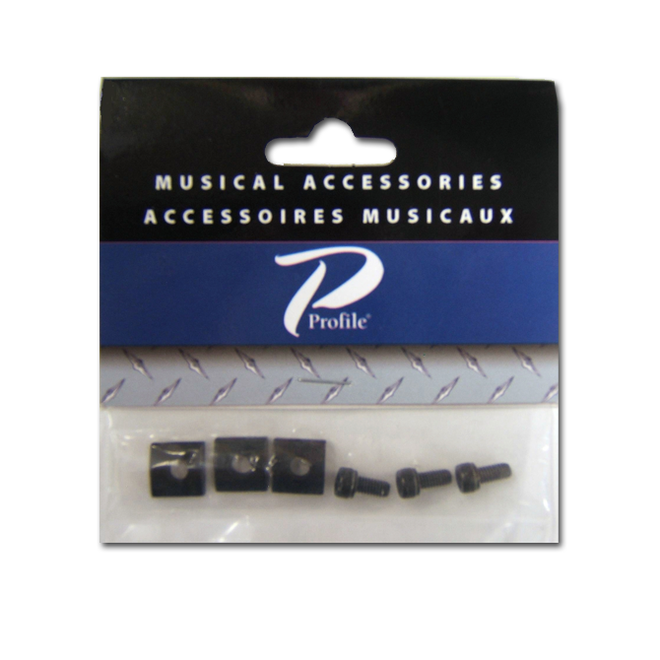 Profile PLB001 Nut Blocks w/Screws, Black
