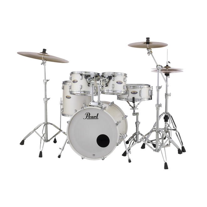 Pearl Decade Maple Series Shell Pack, 10, 12, 16, 22, 14sn, White Satin Pearl