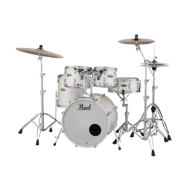Pearl Decade Maple Series Shell Pack, 10, 12, 16, 22, 14sn, White Satin