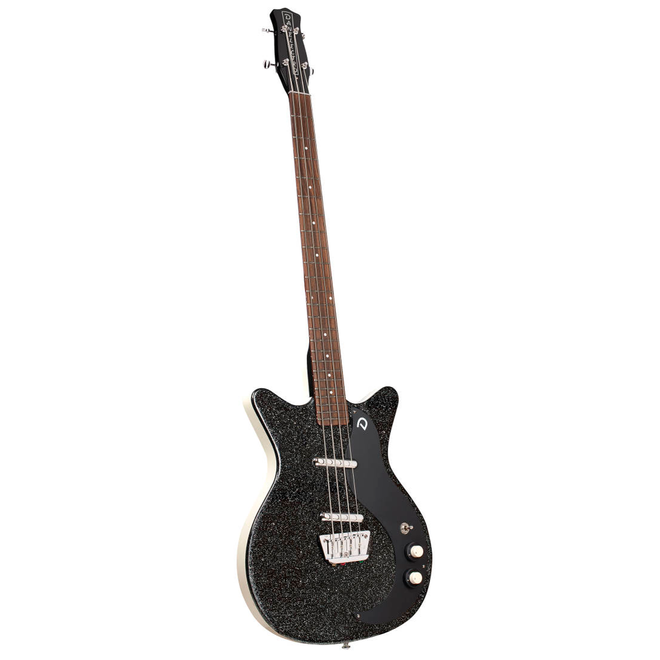 Danelectro 59DC Short Scale Bass, Black Metalflake