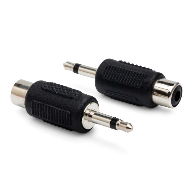 Hosa GRM-114 RCA Female to 3.5mm TS Male Adaptor (2 Pack)