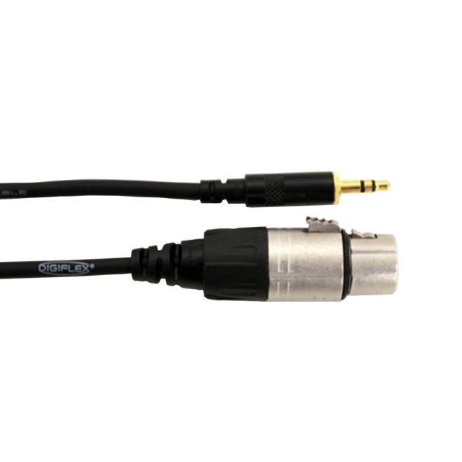 Digiflex Performance Series Adaptor Cable, 1/8" TRS to XLR Female, 3'