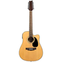 BeaverCreek BCTV05CE 12-String Cutaway Dreadnought Acoustic Guitar, Natural