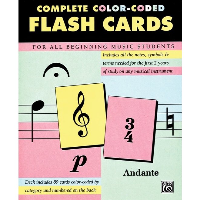 Alfred's Complete Colour Coded Flash Cards