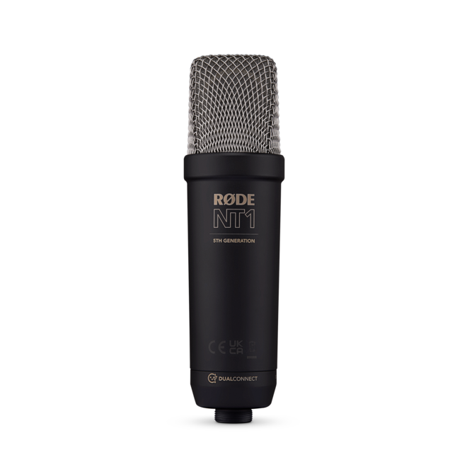 RODE NT1 5th Generation Studio Condenser Microphone, XLR/USB, Black