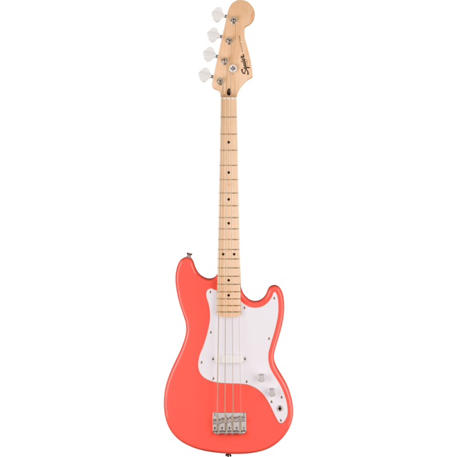 Squier Sonic Bronco Bass, Maple Fingerboard, Tahitian Coral