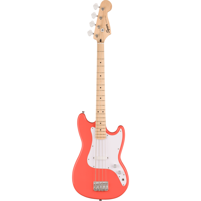 Squier Sonic Bronco Bass, Maple Fingerboard, Tahitian Coral