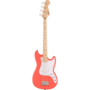 Squier Sonic Bronco Bass, Maple Fingerboard, Tahitian Coral