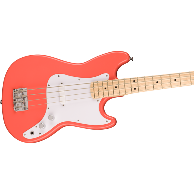 Squier Sonic Bronco Bass, Maple Fingerboard, Tahitian Coral