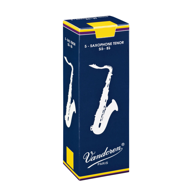 Vandoren 5 Pack of Tenor Saxophone Reeds, 2.5