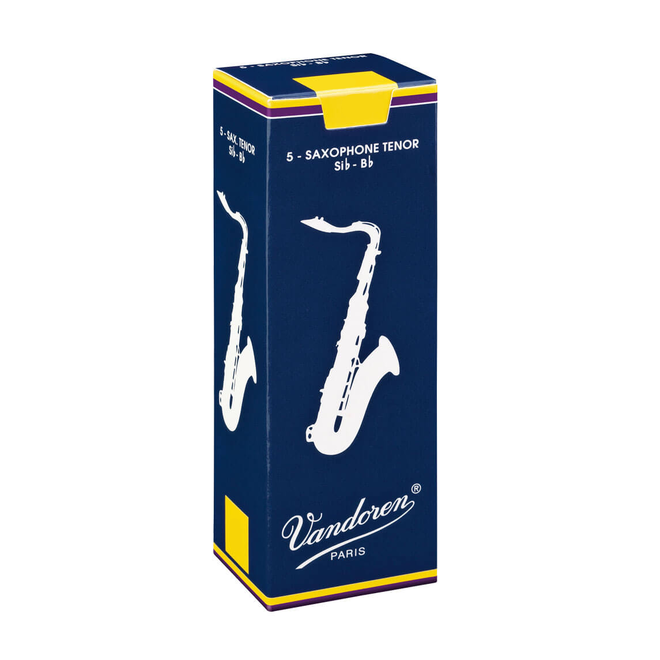 Vandoren Traditional Tenor Saxophone Reeds, 3.5 (5 Pack)