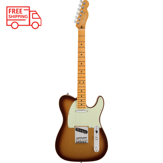 Fender American Ultra Telecaster, Maple Fingerboard, Mocha Burst, Elite Molded Case