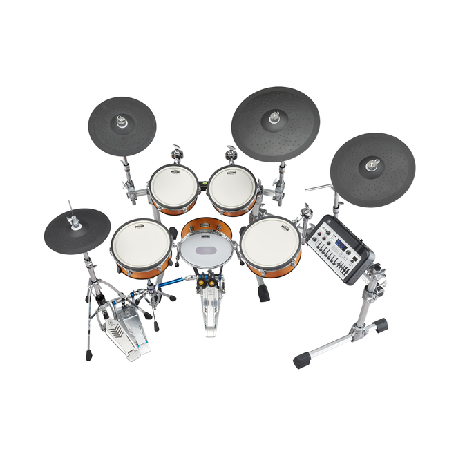 Yamaha DTX10K-X Electronic Drum Set w/TCS Heads, Real Wood Finish
