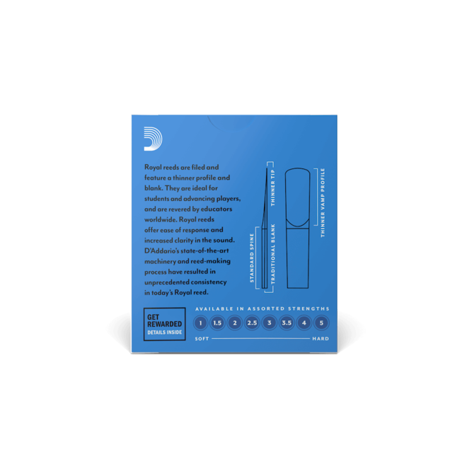 Royal Bb Clarinet Reeds, 3.0 (10 Pack)