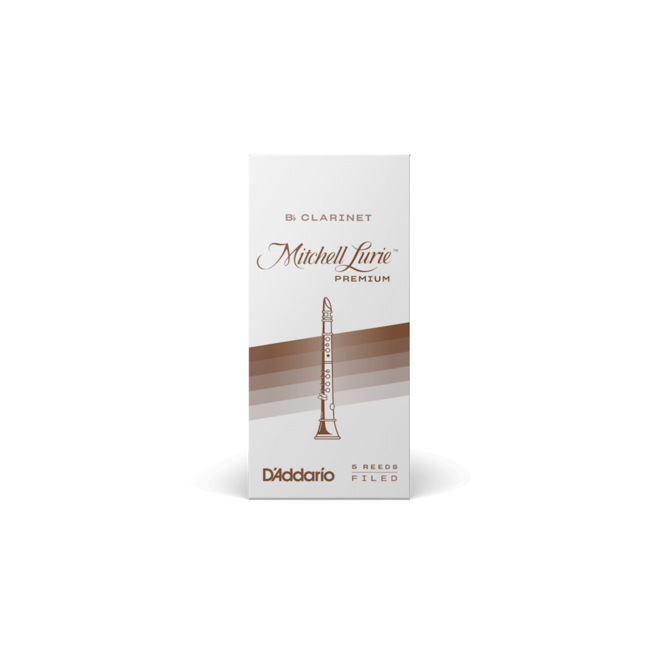 Mitchell Lurie 5 Pack of Bb Clarinet Reeds, 2
