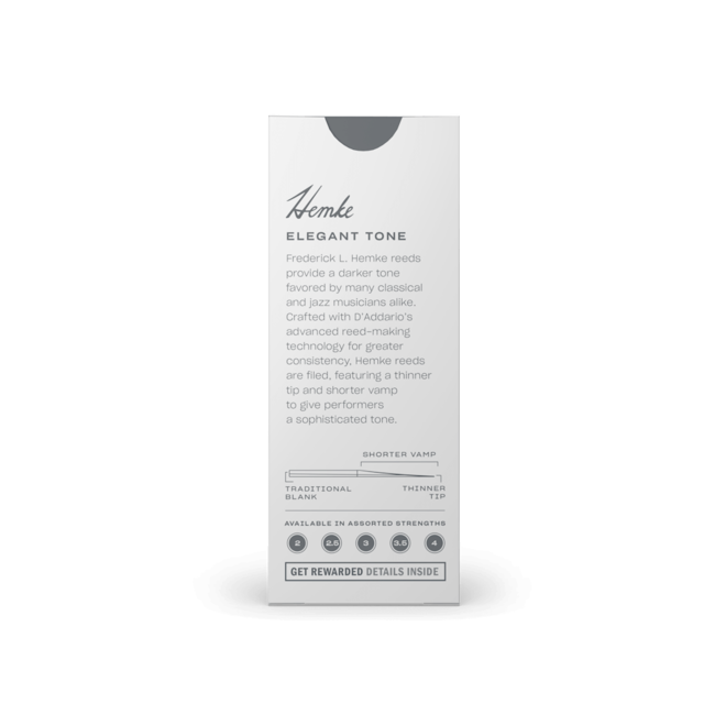 Hemke Tenor Saxophone Reeds, 2.0 (5 Pack)