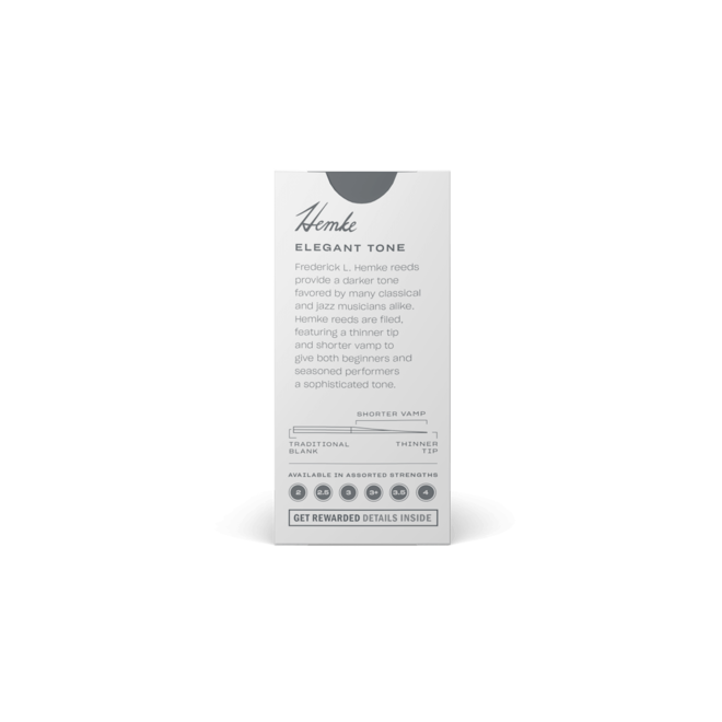 Hemke Alto Saxophone Reeds, 3.5 (5 Pack)