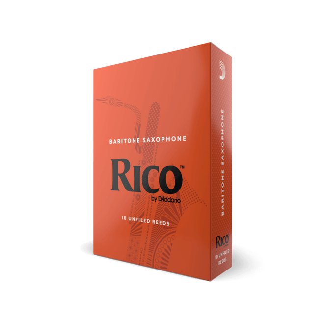 Rico 10 Pack of Baritone Saxophone Reeds, 2
