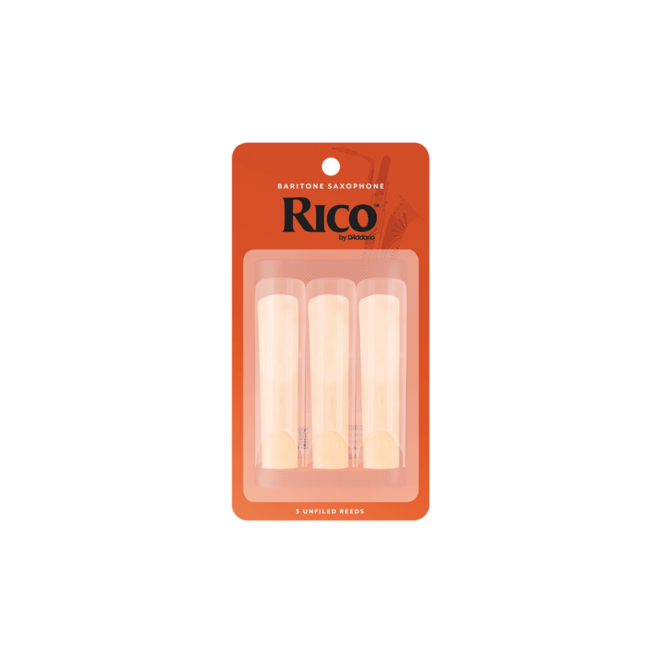Rico Baritone Saxophone Reeds, 2.5 (3 Pack)