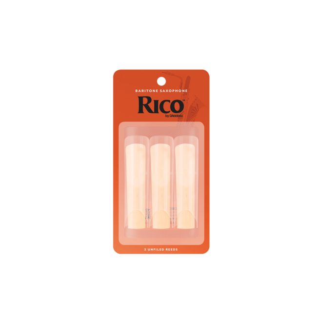 Rico Baritone Saxophone Reeds, 3 (3 Pack)