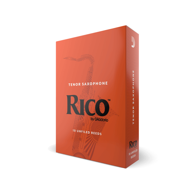 Rico 10 Pack of Tenor Saxophone Reeds, 3
