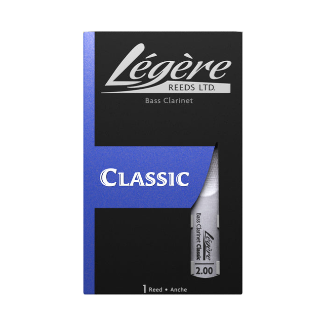 Legere Classic Bass Clarinet Reed, 2.5