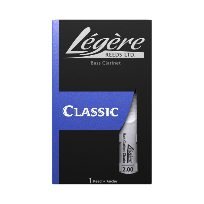 Legere Classic Series Bass Clarinet Reed, 2.5