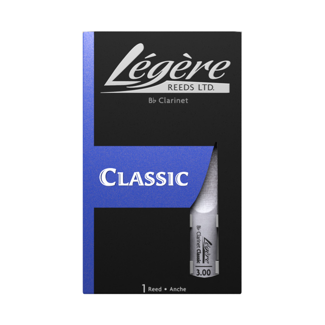 Legere Classic Series Bb Clarinet Reed, 3.0