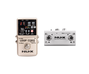 NUX Loop Core Deluxe Bundle: Deluxe Loop Core & Dual Foot Switch