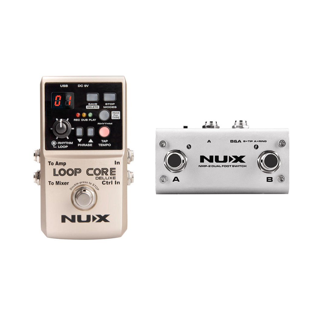 NUX Loop Core Deluxe Bundle: Deluxe Loop Core & Dual Foot