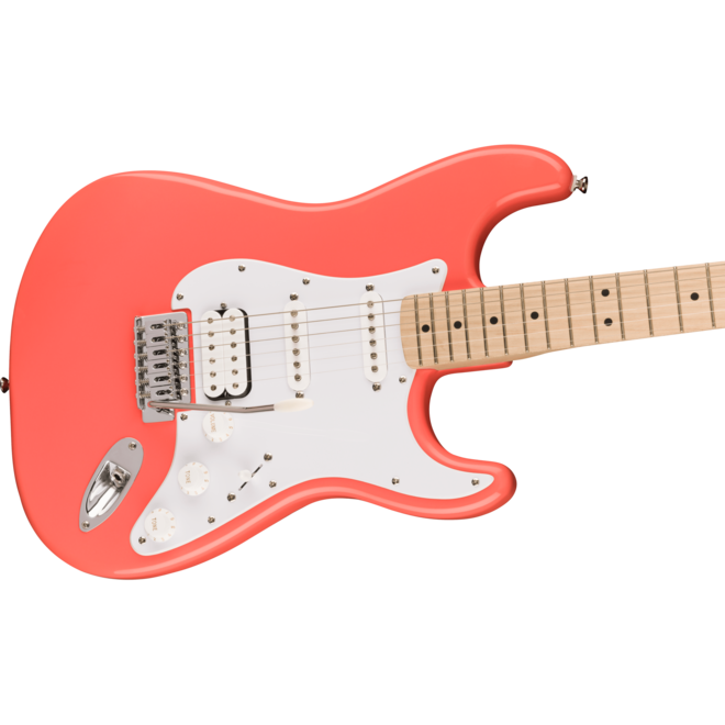 Squier Sonic Stratocaster HSS, Maple Fingerboard, Tahitian Coral