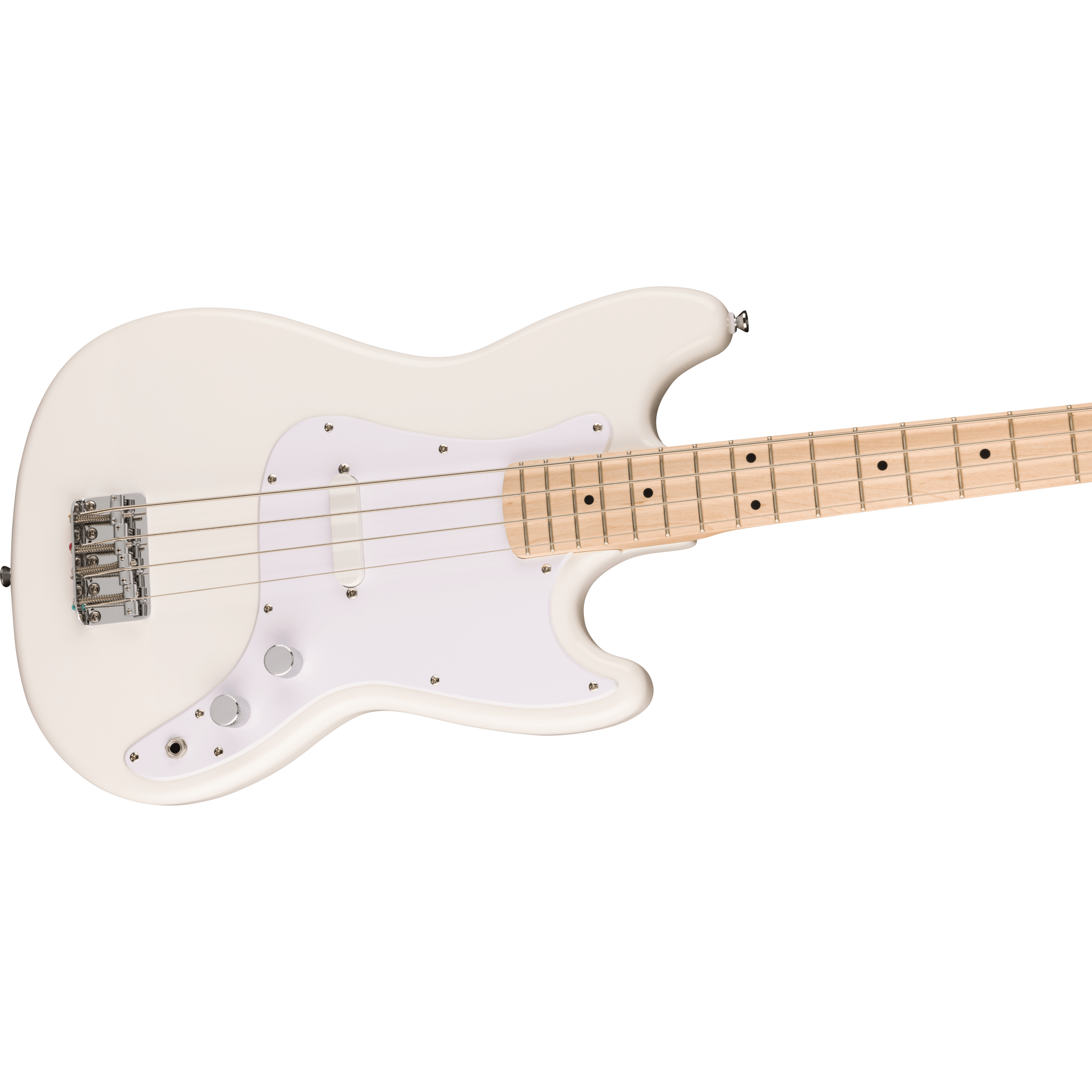 Squier Sonic Bronco Bass, Maple Fingerboard, White Pickguard