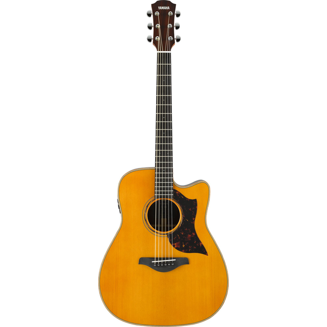 Yamaha A3R ARE Dreadnought Cutaway Acoustic-Electric Guitar, Solid Sitka Spruce/Solid Rosewood, Vintage Natural, w/Hard Bag