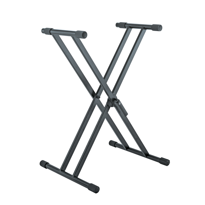 K&M 18990 Heavy Duty Double X-Style Keyboard Stand