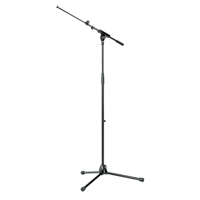 K&M 210/8 Tele-boom Microphone Stand, Black