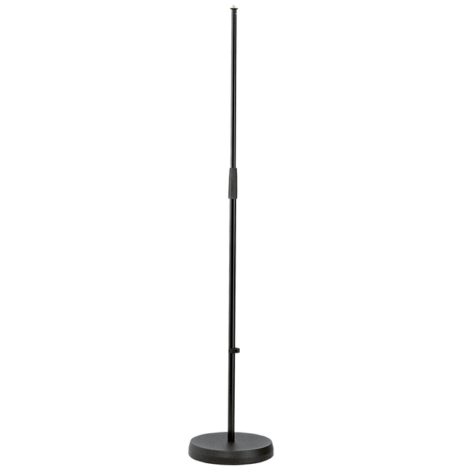 K&M 260 Heavy Round Base Microphone Stand, Black