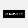 JB Music Co. Wordmark Logo Sticker (Black Rectangle)