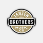 JB Music Co. Die Cut Circle Bump-out Logo Sticker (Brown & Black)