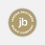 JB Music Co. Logo Sticker (Gold Circle)